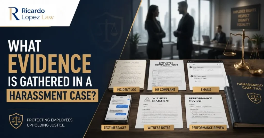 What Evidence Is Gathered In a Harassment Case?